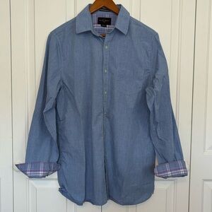 Black and Brown 1826 Brand Button Up Classic Oxford Shirt